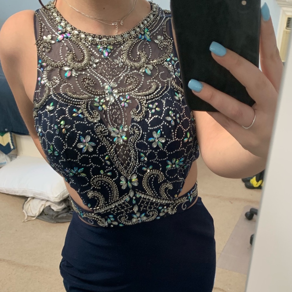 Navy Blue Prom/Banquet Dress